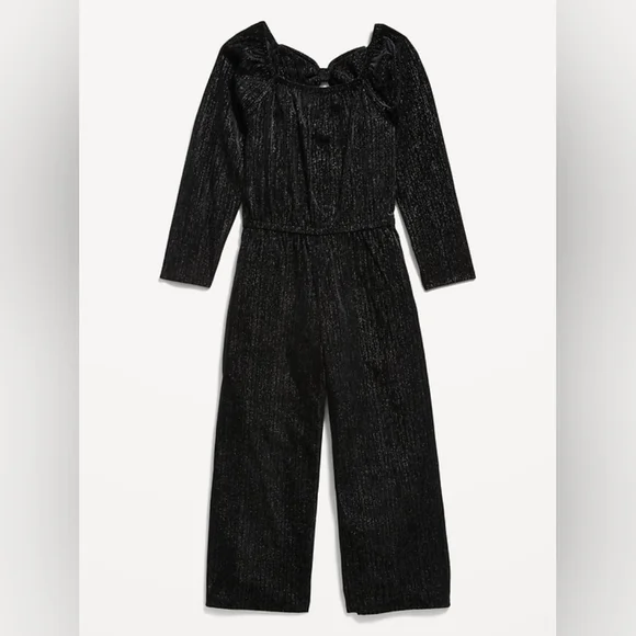 Old Navy Shimmering Black Kids Jumpsuit - Picture 1 of 5